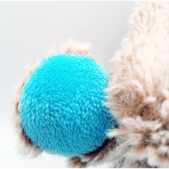 Bunny Plush Kellytoy Light Brown Stuffed Animal Colorful Paws Ears Easter 12 In - Picture 3 of 15